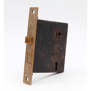 Antique Aesthetic Brass & Cast Iron Door Mortise Lock