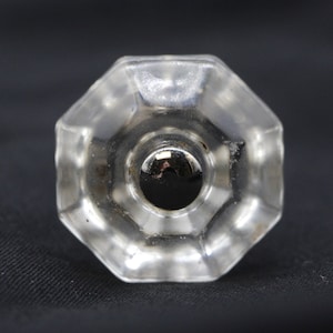 1,5 Zoll Vintage Achteck Klarglas Schrankknopf