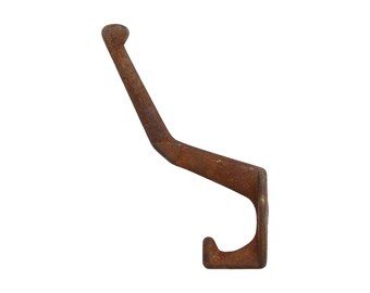 Mid Century Cast Iron Extended Long Arm Wall Hook
