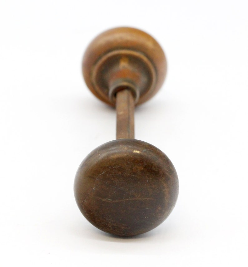 Pair of Classic Pressed Brass Screen Door Knobs Etsy