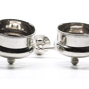 Olde New Nickel Over Brass Double Arm Wall Mount Cup Holder