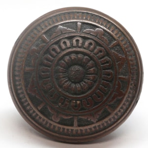 Antique 1880s Norwich Vernacular Bronze Passage Door Knob