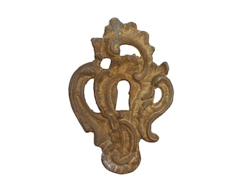 Antique Bronze Art Nouveau Door Keyhole Cover