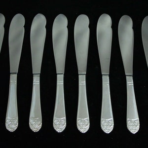 New Waldorf Astoria Art Deco Fish Knife Flatware 8 Piece Set