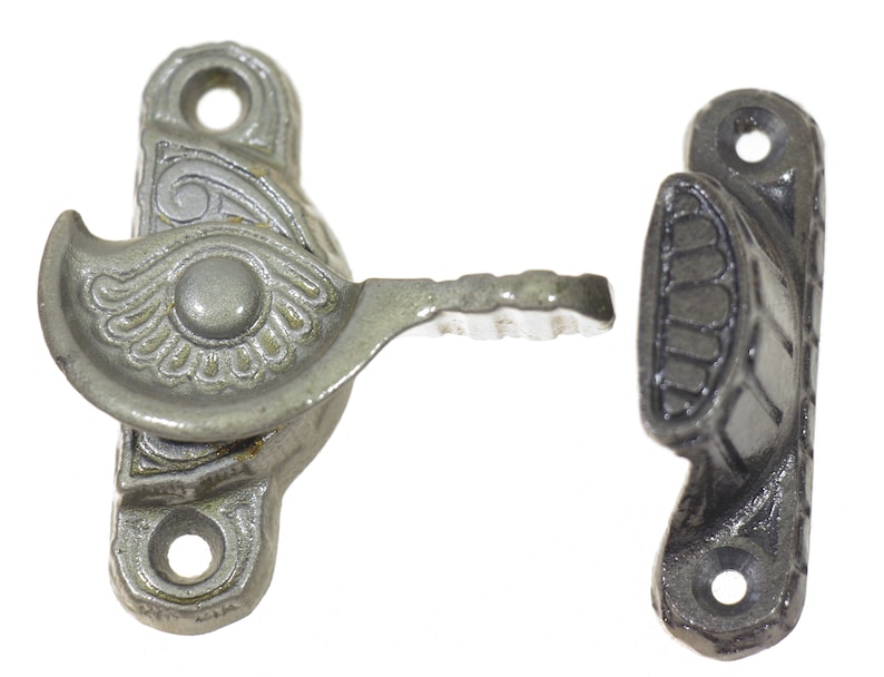 Calm Shell Lock Antique Victorian Clam Shell Cast Iron Window Lock - Etsy