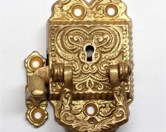 Gold Gilded Bronze Ornate Ice Box Latch