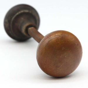 Pair of Classic Pressed Brass Screen Door Knobs