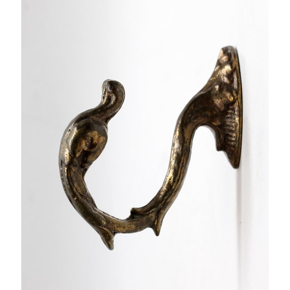Salvaged Waldorf Bronze Swan Curtain Tie Back Hook Etsy