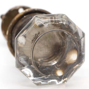 Set di pomelli per porta armadio in vetro ottagonale rotondo antico