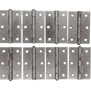 Set of 8 Steel 2.5 x 1.6875 Butt Cabinet Hinges