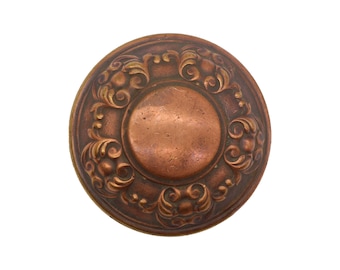 Antique Yale & Towne Brass Nubian Entry Door Knob