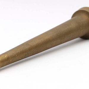 Reclaimed 10 in. Antique Brass Fire Hose Nozzle