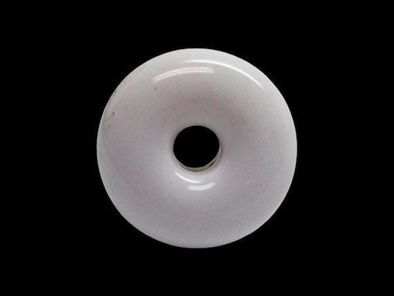 Tiradores De Porcelana Blanca Y Latón Vintage | 2.5cm Diámetro | Piezas Antiguas Para Restaurar (Necesitan Limpieza)