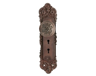 Cast Iron Yale & Towne Monaco Entry Door Knob Set