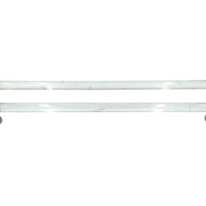 Vintage 26 in. Chrome & Lucite Double Towel Rack