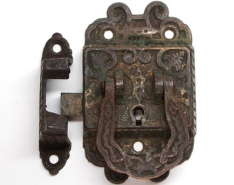 Antique Bronze Left Side Ice Box Latch