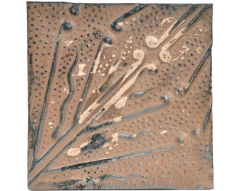 Tan Vine Antique Ceiling Tin Panel