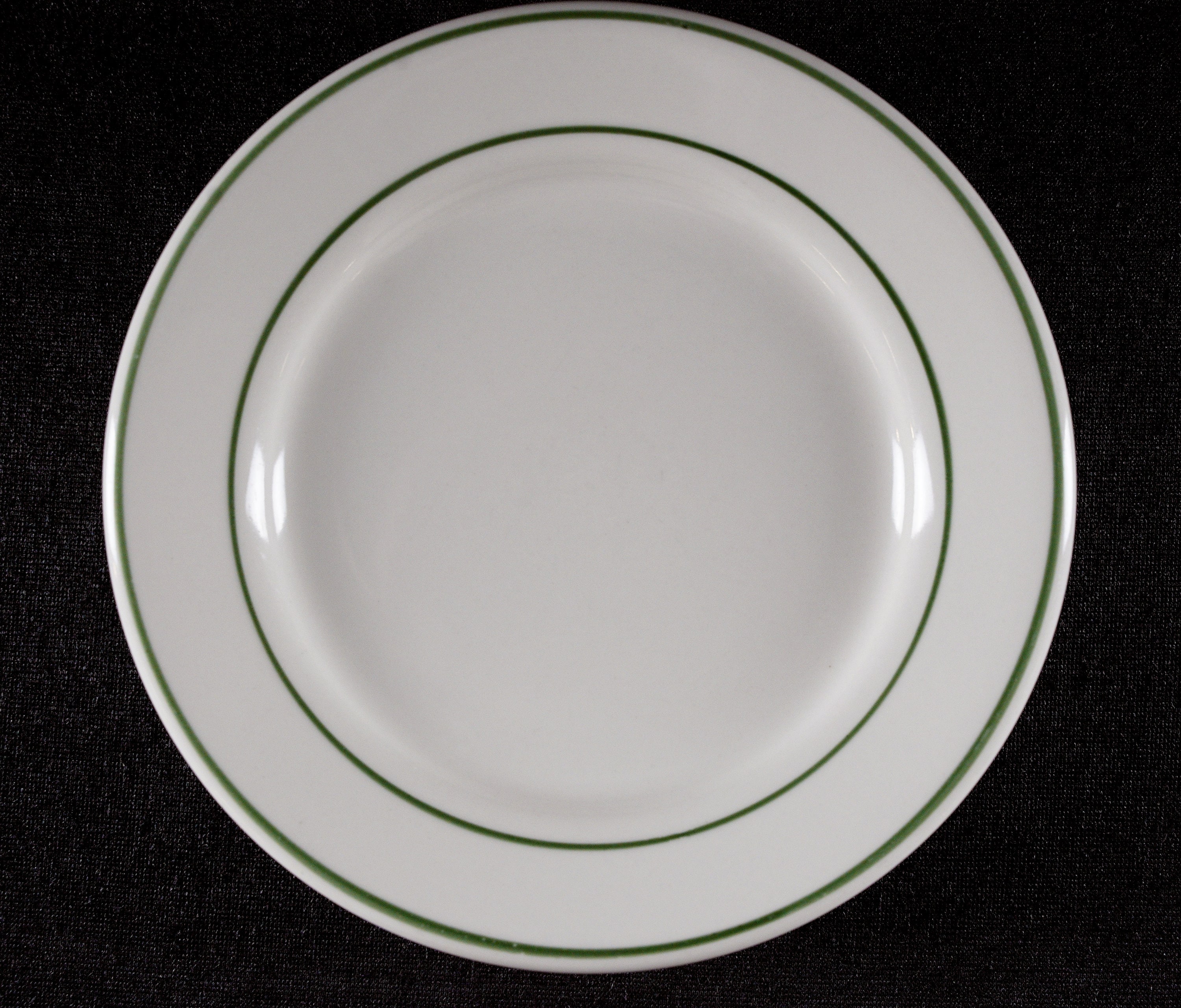 1940s Buffalo China Restaurant Ware A-14 White 7 In. Round Plate