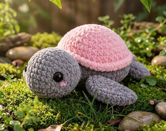 Crochet Turtle Pattern PDF | Amigurumi Turtle Plush Toy | Sea Turtle Crochet Pattern | Beginner Friendly Animal Pattern | Instant Download