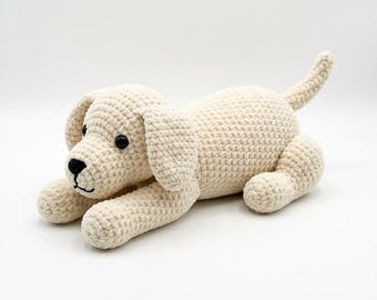 Padrão de crochê em PDF de Golden Retriever, padrão de cachorrinho amigurumi, tutorial de pelúcia realista de cachorro, presente fácil de fazer para amantes de cães, arquivo digital