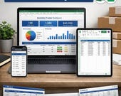Inventory Tracker Spreadsheet | Stock Management Excel Sheet | Inventory Control System | Business Inventory Sheet | Google Sheets Tracker