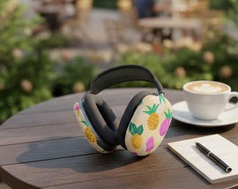 Capas para AirPods Max com estampa de picolé de abacaxi tropical | Estampa colorida de frutas