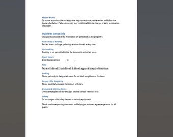Hausordnung – One- Page Template