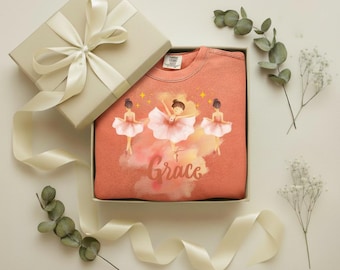 Grace Ballerina Sweatshirt, Balletcore Pullover, Soft Girl Style