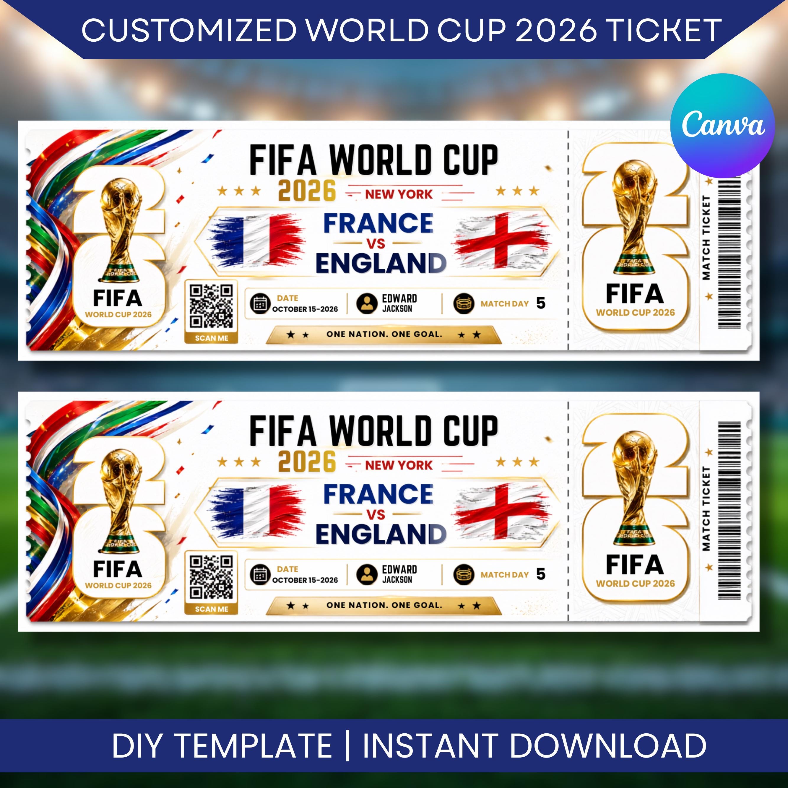 Fifa world cup tickets - Etsy 日本