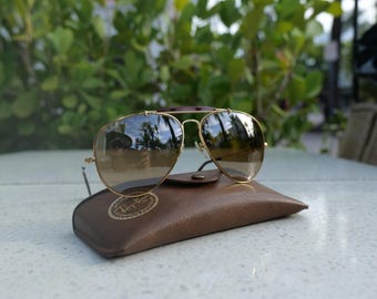 Usa Ray Ban B&l Outdoorsman 58mm Used , Diamond Hard Lens