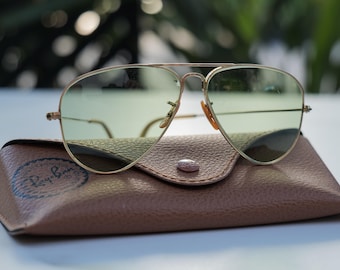 1950s Ray‑Ban B&L Petite Aviator • 46mm Micro Size • Gold‑Filled • USA Made • Rare Mid‑Century Vintage