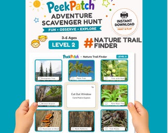 Nature Trail Scavenger Hunt for Kids – Level 2 Nature Finder (Digital Download)