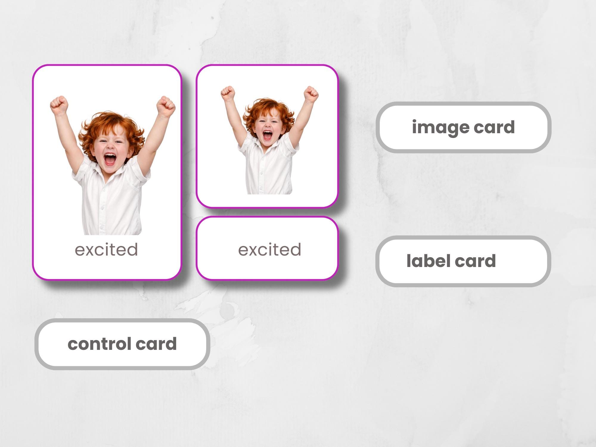 Emotions and Feelings Flashcards Printable ESL Montessori Preschool SEL ...
