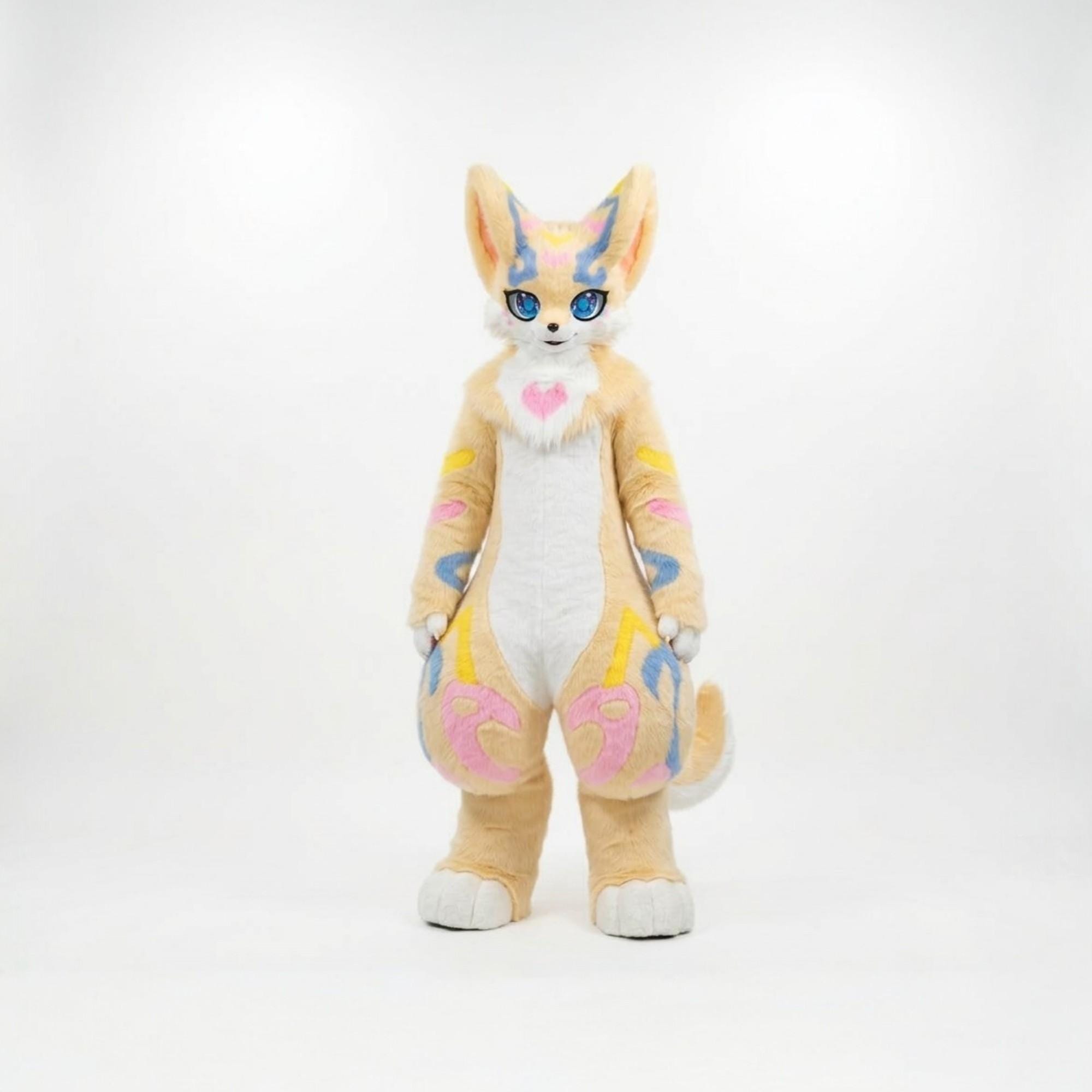 Colorful Fursuit Full Body Costume Kawaii Anthropomorphic Character ...