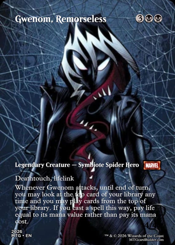Venom, Lethal Protector Proxy Commander Deck - Etsy