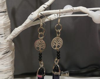 Tree of Life Crystal Earrings B001