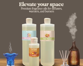 Aceite aromático premium de 4 oz/16 oz (al por mayor), sin colorantes, para velas, aerosoles para ambientes, manteca corporal, jabones, perfumes, difusores y más.