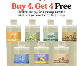 Fragrance Oil 4oz Bulk Wholesale No Dye For Candle Making, Room Sprays, Body Butter, Soap Making, Perfume, Diffuser - BUY 4 Get 4 FREE