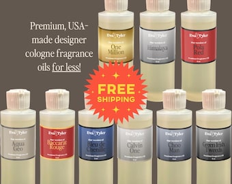 Designer-inspired Men's Cologne Fragrance Oil | Bulk 4oz | USA Made | DIY, Crafting, and More