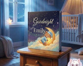 Personalized Gift for Baby Boy, Custom Name Storybook, Goodnight Little Boy, First Birthday  Nursery