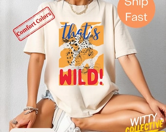Retro That's Wild-shirt met luipaardprint - boho chic zomershirt jaren 70
