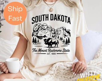 Comfort Colors® South Dakota Mount Rushmore-T-shirt, vintage State Pride-T-shirt