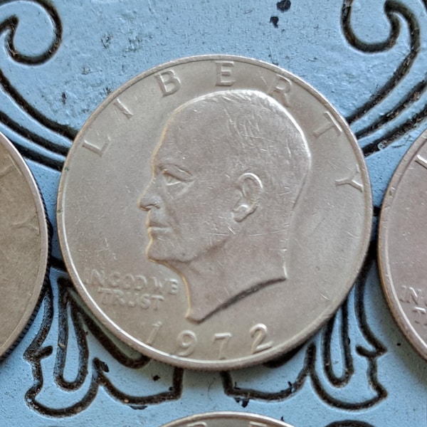 Eisenhower Silver Dollars, Vintage Coins, 1971, 1972, 1977-D, 1978, 1978-D, Circulated Dollar Coins