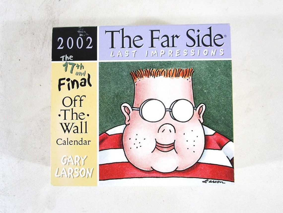 The Far Side Last Impressions Calendar Vintage 2002 17th and Etsy