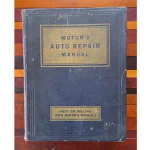 1951 Motor&#39;s Auto Repair Manual, Vintage Auto Repair Manual 1935-1951, Automotive Reference