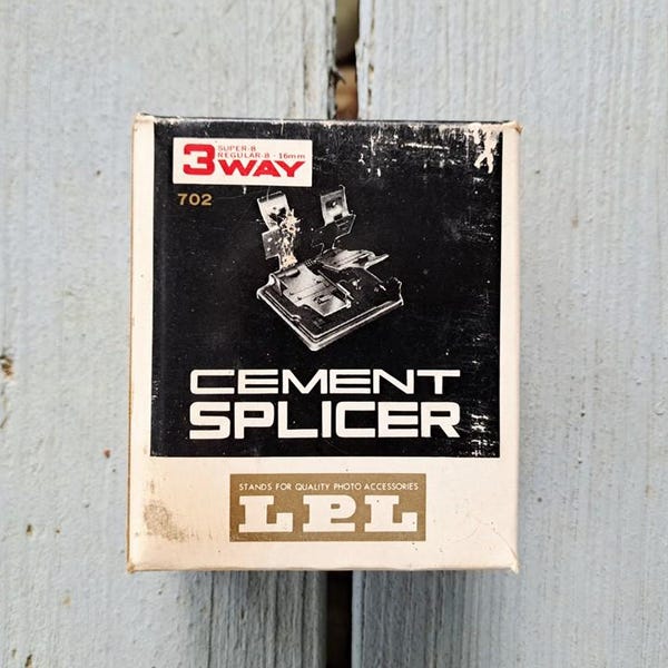 Vintage LPL 702 3-Way Cement Splicer for Film, 16mm, Super 8 & Regular 8