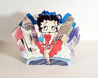 Betty Boop Gift Bag, Vintage Die Cut Betty Boop, Queen of Cartoons Fleishman Studios, Boop-Oop-a-Doop, Collectible Betty Boop