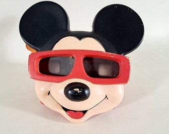 Mickey Mouse View-Master, Vintage Disney View-Master, Smiling Mickey ViewMaster, Cartoon Viewmaster, Vintage Toy Viewer, Mickey Viewer