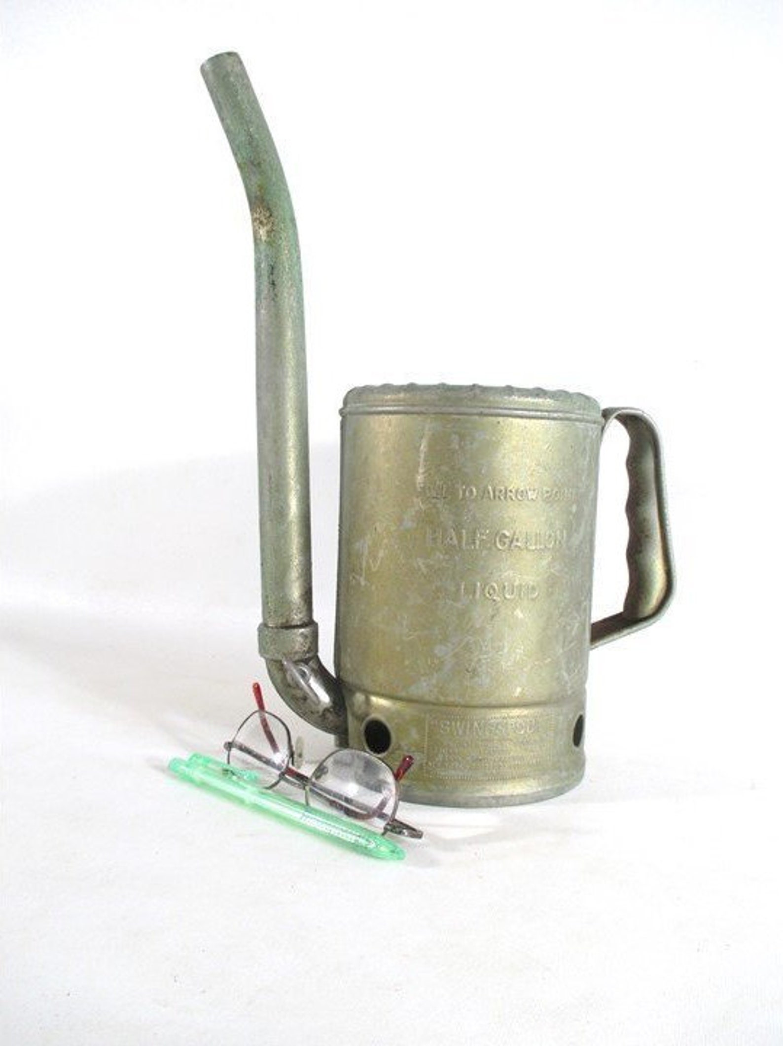 Swing Spout Oil Can Vintage Metal Swingspout Trademark Half Etsy