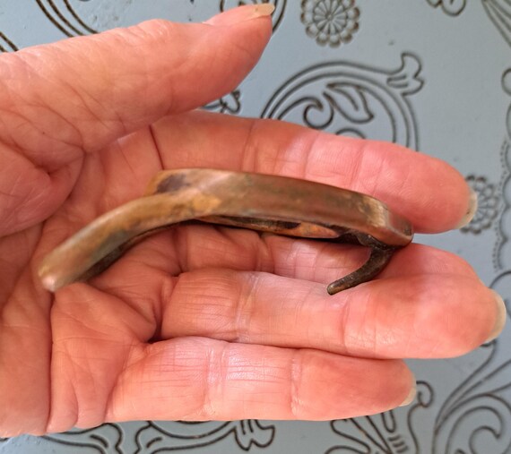 Tech Ether 'Pythoness' 70's Brass Belt Buckle, Ra… - image 3